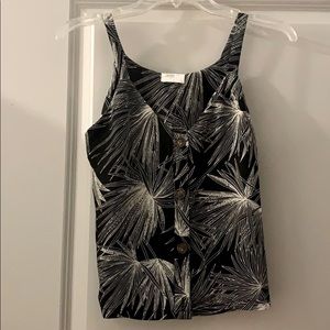Button down strap crop top